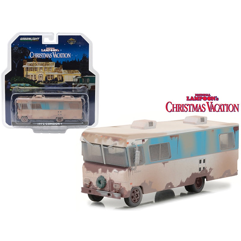1972 Condor II RV “National Lampoon’s Christmas Vacation” (1989) Movie “HD Trucks” Series 10 1/64 Diecast Model by Greenlight