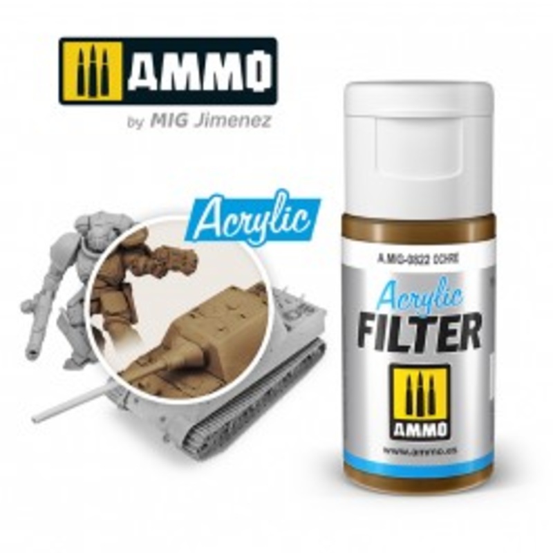 AMMO by Mig 0822 Acrylic Filter – Ochre