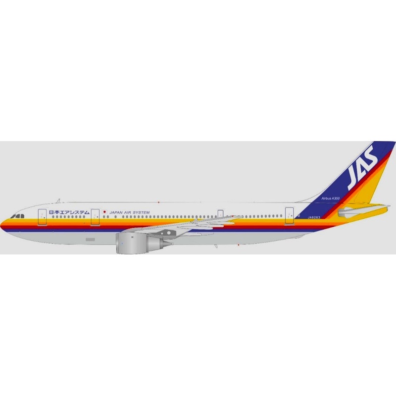 JF-A300-004 | JFox Models 1:200 | Airbus A300B4-2C JAS JA8263 with stand