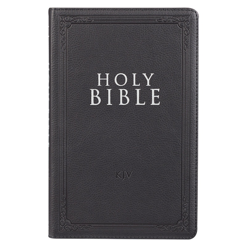 Black Faux Leather Gift Bible KJV058