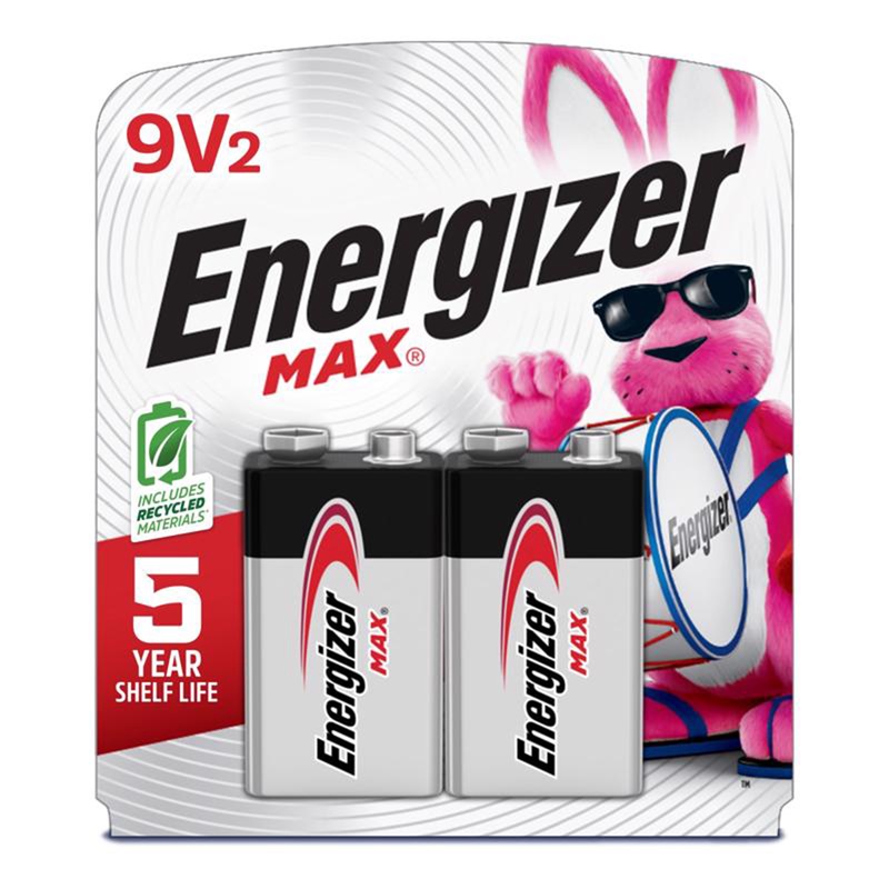 9-Volt Alkaline Batteries 522BP 1 Pack