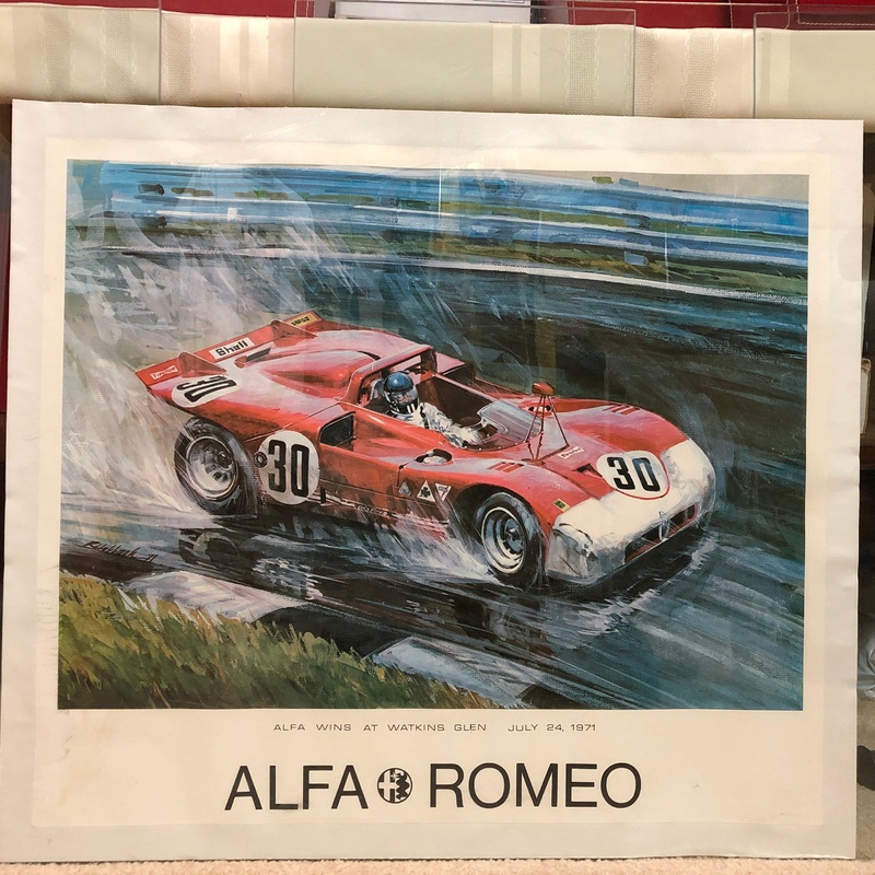 Alfa Romeo Wins Watkins Glen 1971 De Adamich Peterson Print