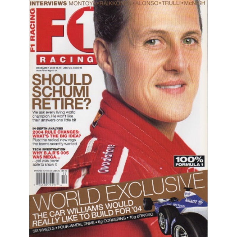 F1 Racing Magazine 2003/12