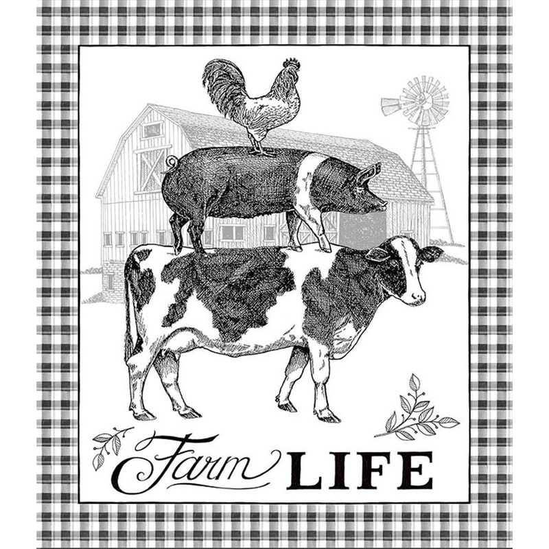Farm Life Faux Fur Throw Blanket DBF23171