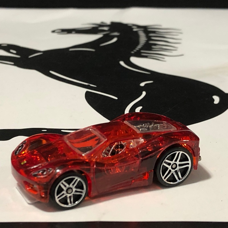Ferrari 360 Modena Orange Transparent by HotWheels 1:64 (PR5)(G6712)(No box)