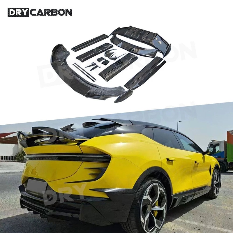 for Lotus Eletre Dry Carbon Fiber Front Bumper Lip Rear Spoiler Trunk Wing Rear Diffuser Side Skirts Body Kits Accessories FRP Dry Carbon Fiber