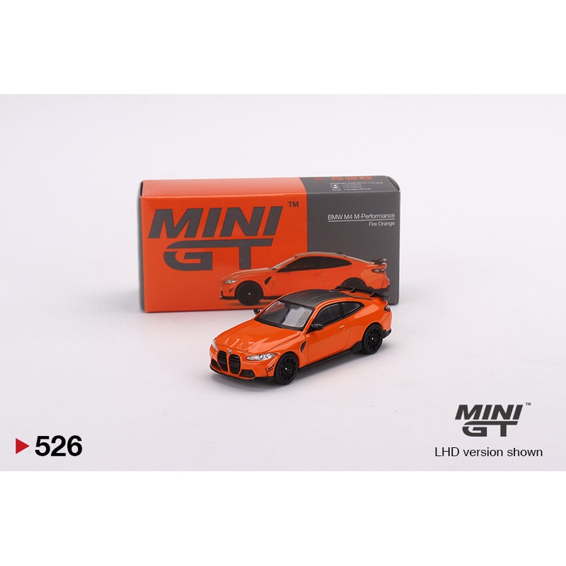 MiniGT 1:64 BMW M4 M-Performance (G82)  Fire Orange  MiJo Exclusive #526
