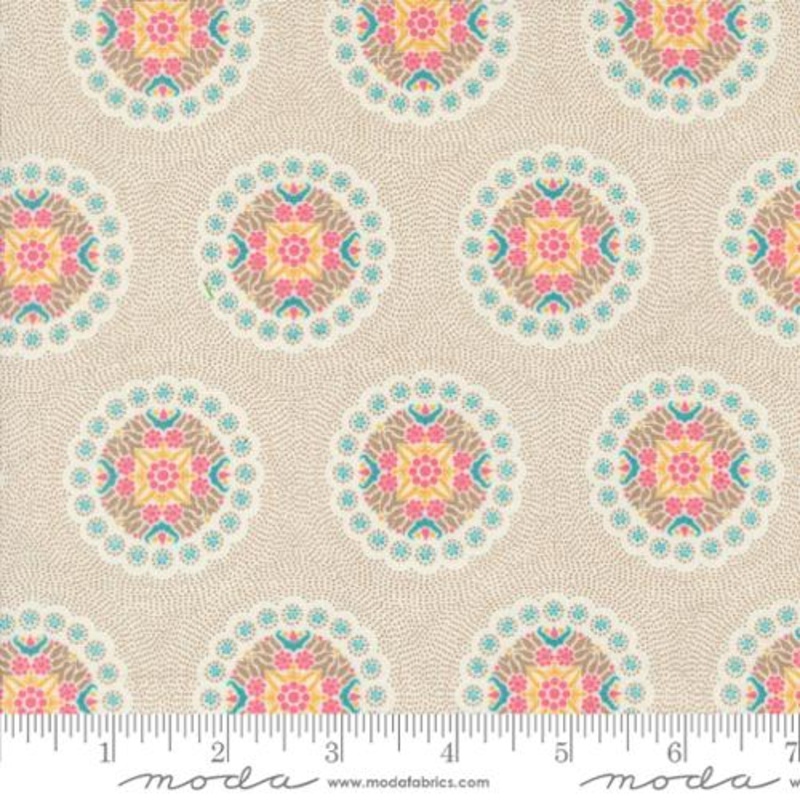 Sunday Brunch Collection Crepe Geometrics Cotton Fabric 30752 Natural