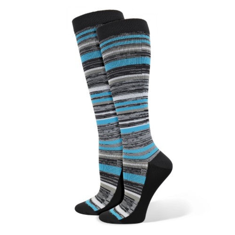 Women’s Marled Fashion Compression Sock 920 Blue Regular