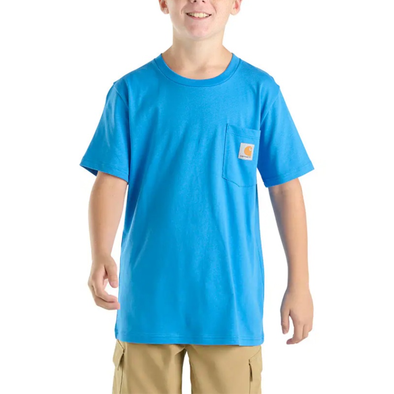 Toddler Boy’s Short Sleeve Pocket T-Shirt CA6655 Blue 2T
