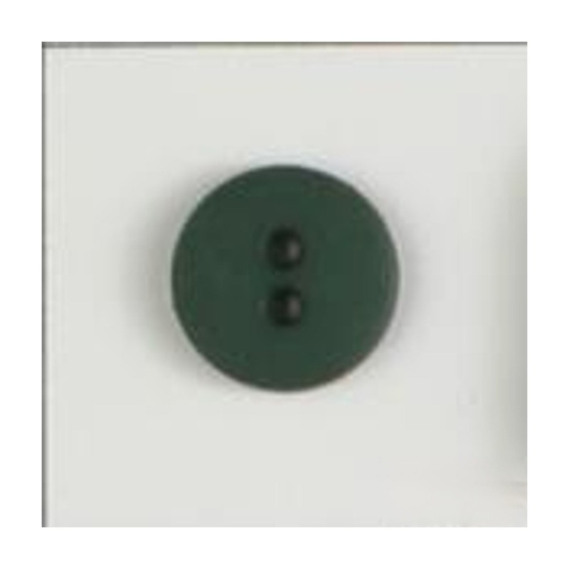 Two-Hole Round Button Green (1/2″)
