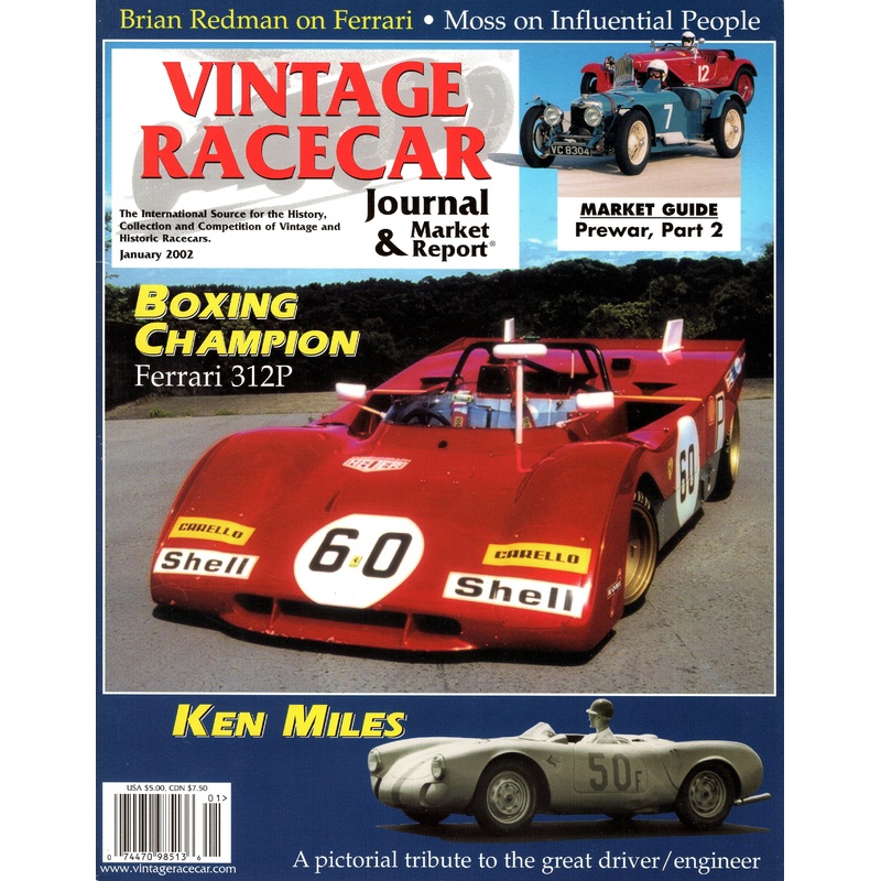Vintage Racecar Magazine 2002-Jan