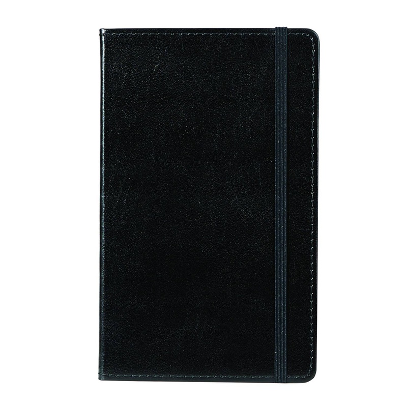 Black Bonded Leather Ruled Journal 5″ x 8″ MJ5-4791