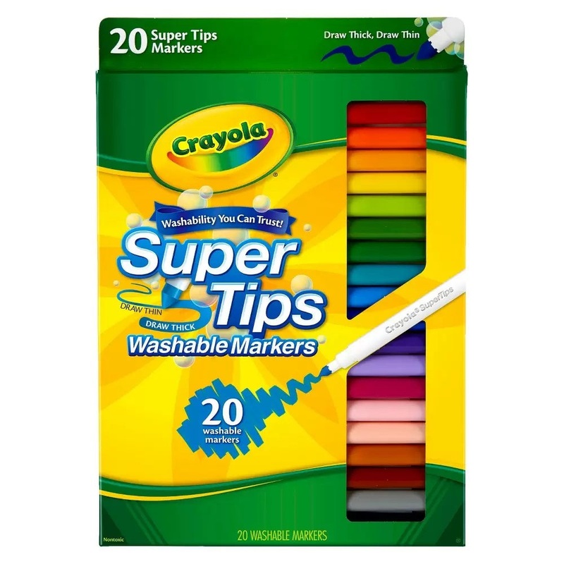 Super Tips Washable Markers 20-Count