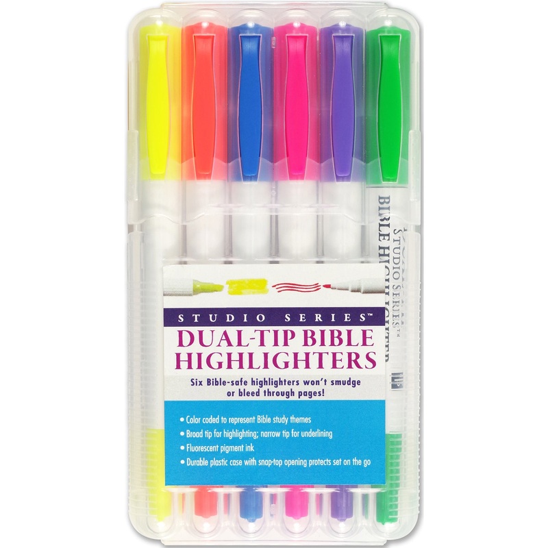 Dual-Tipped Bible Highlighters Set of 6 329875