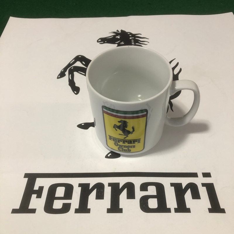 Ferrari Owners Club Mug – White With FOC Logo
