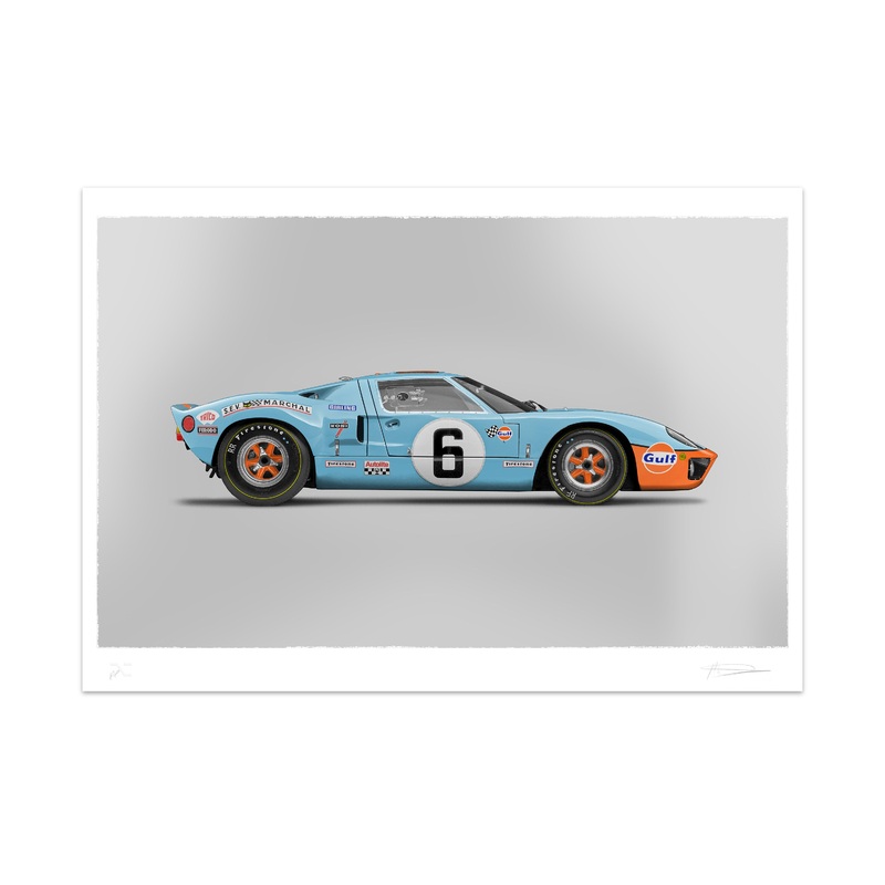 Ford GT40 – Alan Thornton – Art Screen Print
