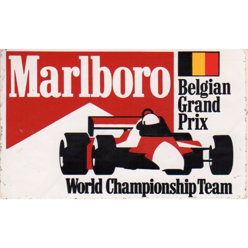 Marlboro World Championship Team Belgian GP Sticker
