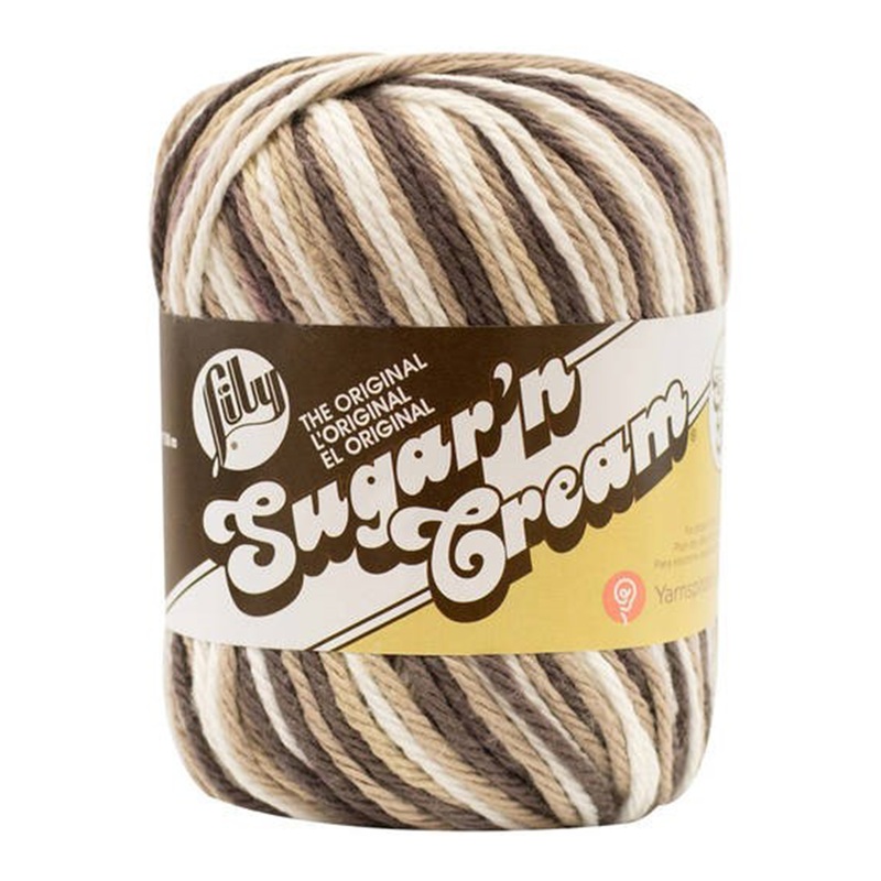 Sugar ‘N Cream Yarn Ombre Super Size 3 oz 102019 Wooded Moss