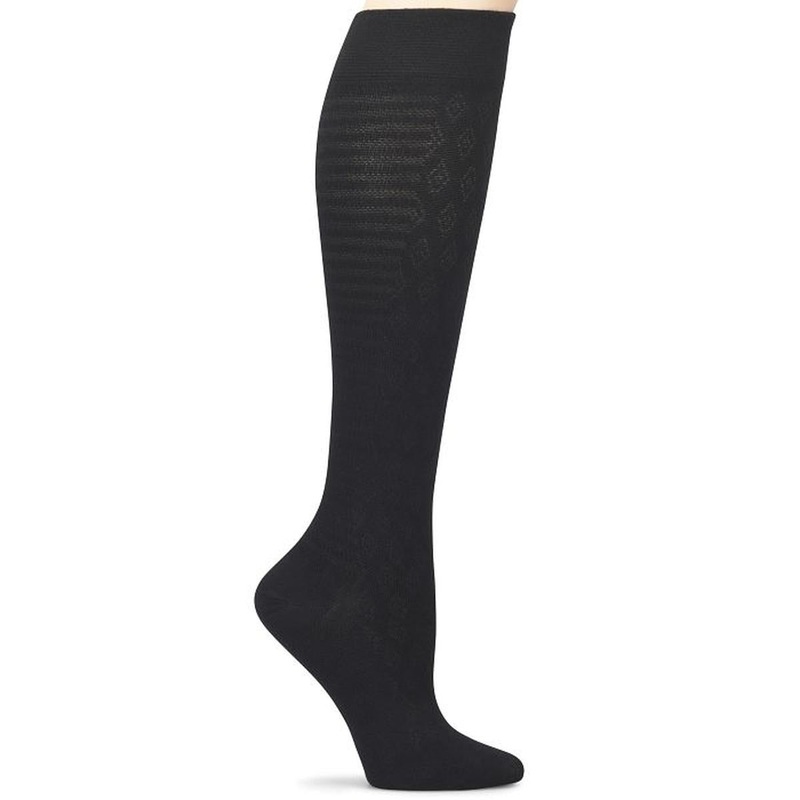 Women’s Bamboo Compression Socks 12-14MMHG Black