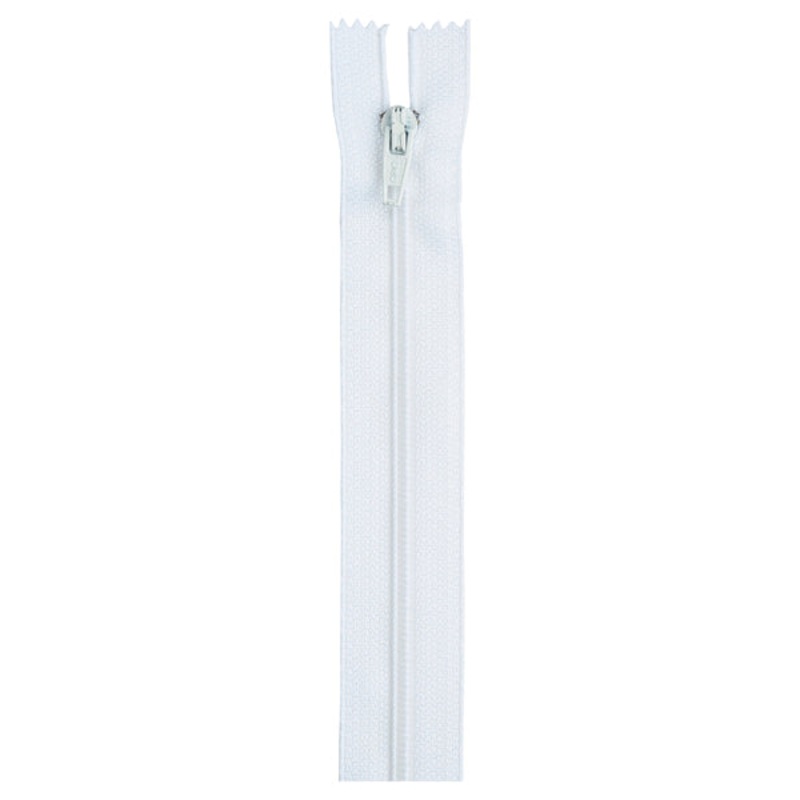 20-inch Polyester Zipper F72-20 White