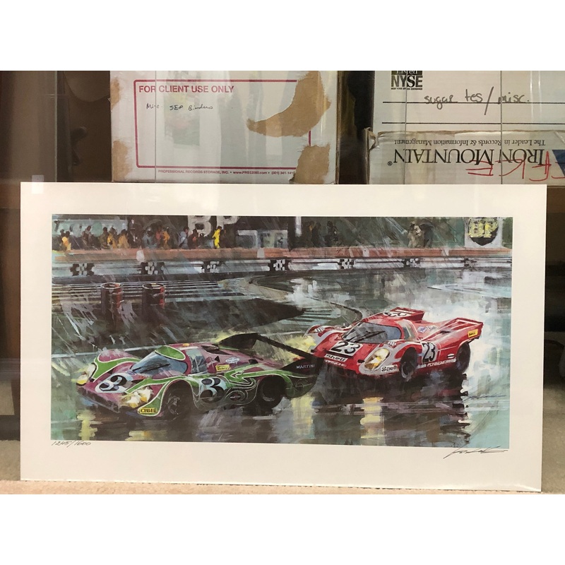 Le Mans 1970 Print by Walter Gotschke (Signed & Numbered)(1245/1600)