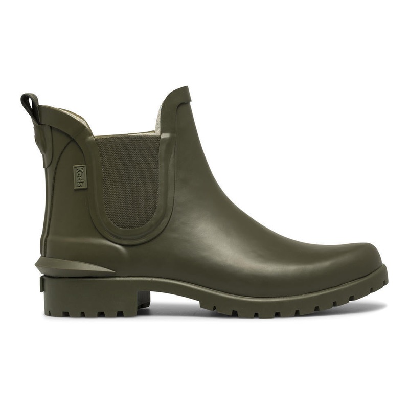 Women’s Rowan Chelsea Rain Boot Olive WF65420 5 Medium