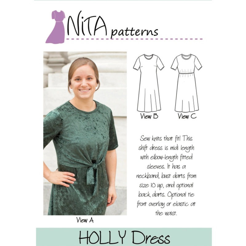 Women’s Holly Shift Dress Pattern 2-8