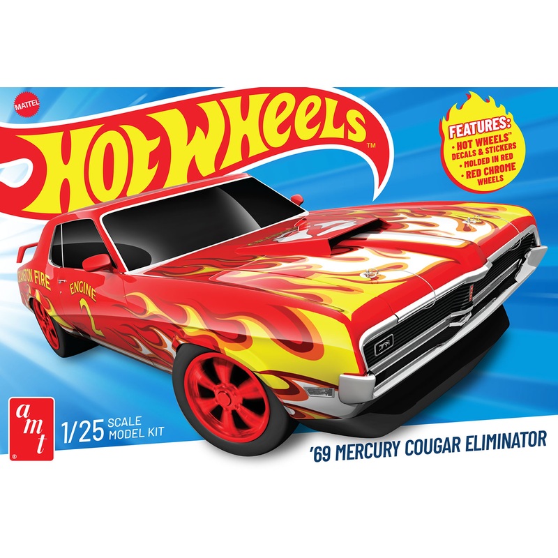 “PRE-ORDER” AMT Hot Wheels 1969 Mercury Cougar Eliminator 1:25 Scale Model Kit (DUE LATE OCTOBER 2025)
