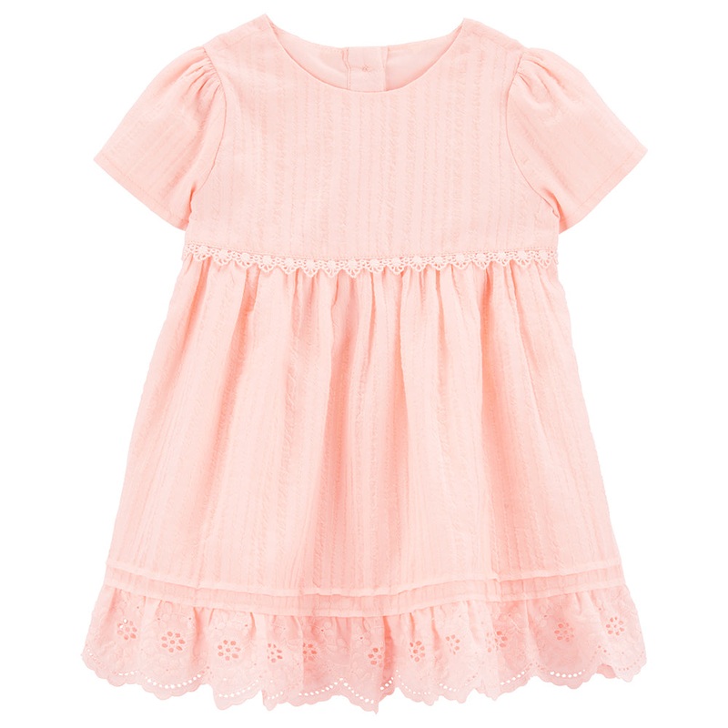 Baby Girls’ Metallic Eyelet Babydoll Dress 1Q434910 12 Months