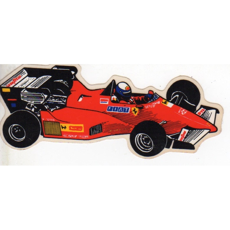 Michele Alboreto on 1984 Ferrari F1 126 C4 Sticker