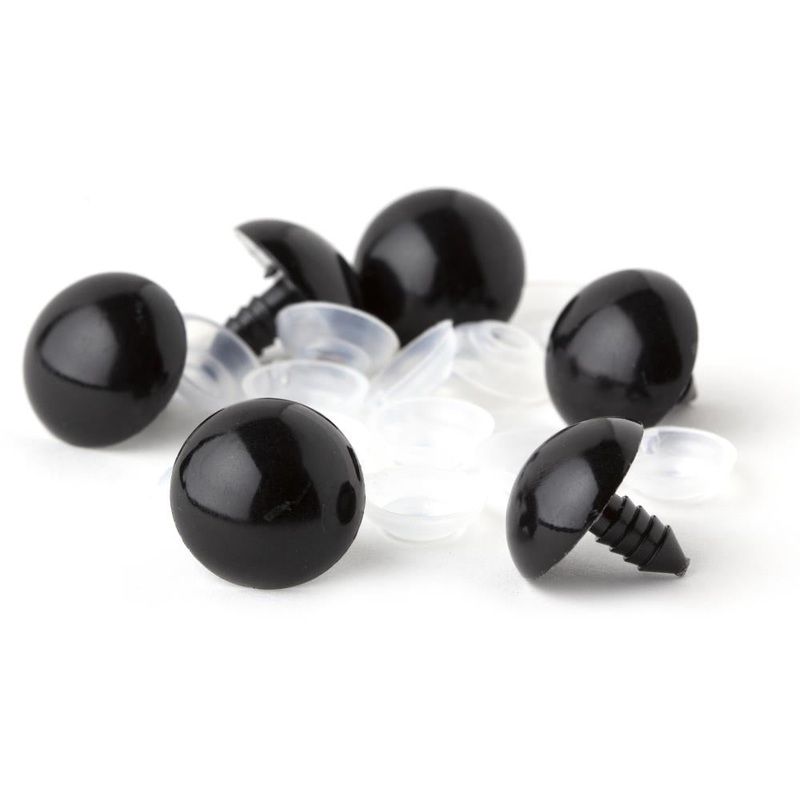 Shank Back Black Animal Eyes 6MM/10 Count