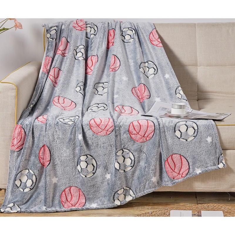 All Star Glow in the Dark Plush Throw