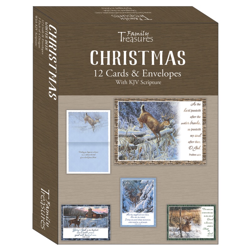 Winter Deer Christmas Boxed Cards FT22718