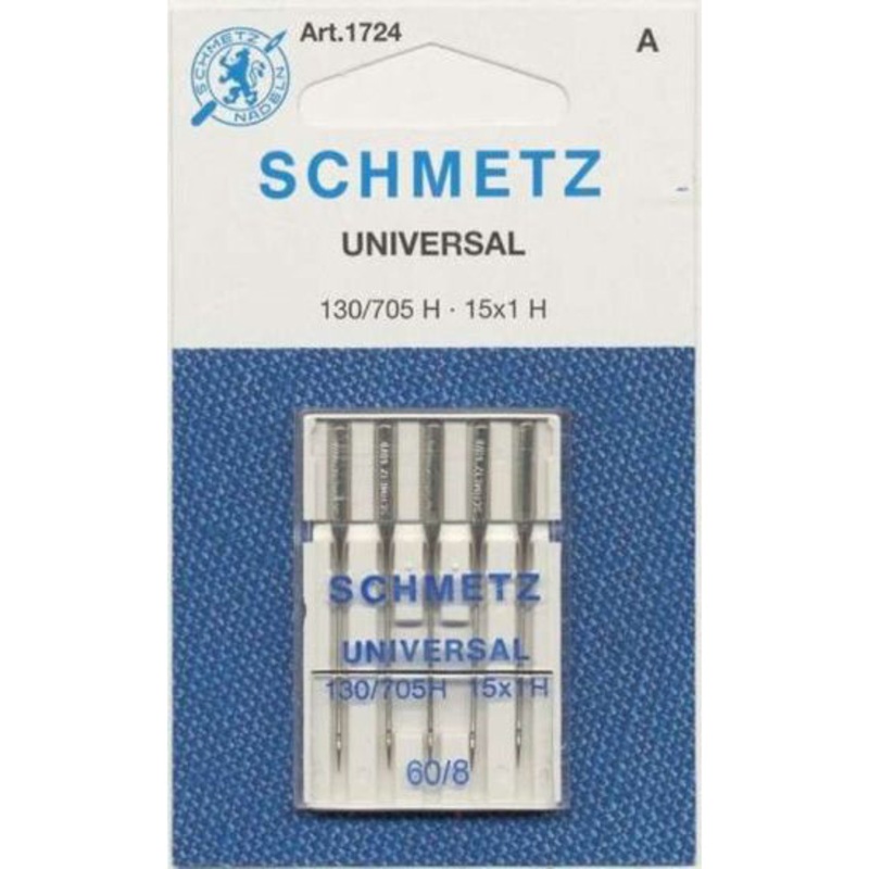 Universal Needles for Sewing Machines 1724 pack of 5