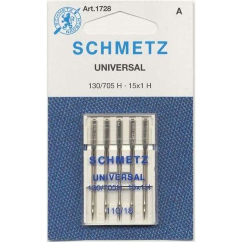 Universal Needles for Sewing Machines 1728 pack of 5