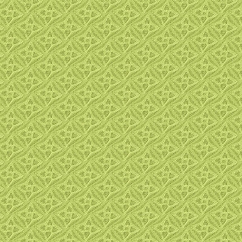 At The Zoo Collection Diamond Texture Cotton Fabric 6611-66 Green