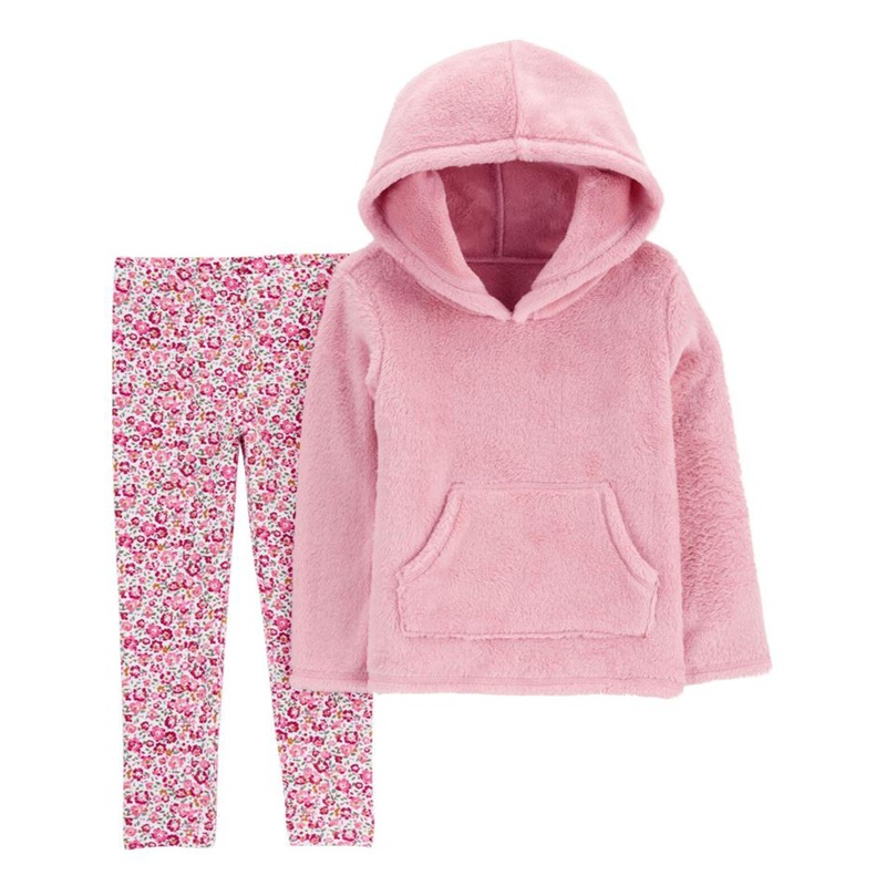 Baby Girl’s 2-Piece Fuzzy Pullover & Legging Set 1R507710 6 Months