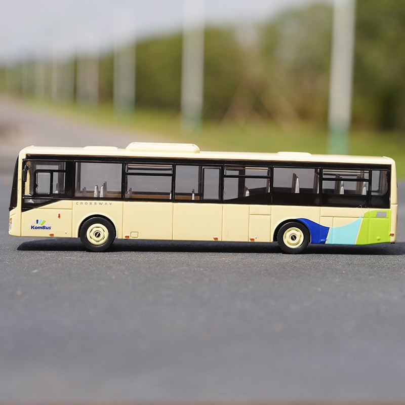Original factory best sale 1:87 NOREV IVECO CROSSWAY URBANWAY BUS model for gift, toys Milky White