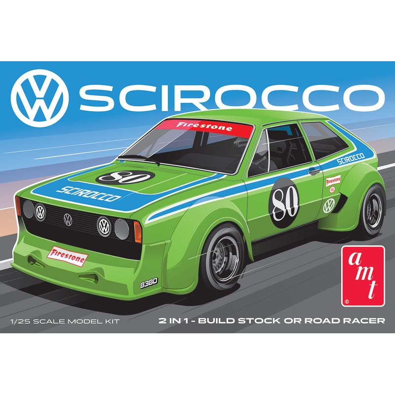 “PRE-ORDER” AMT Volkswagen Scirocco “T/A Champ” 1:25 Scale Model Kit (DUE LATE OCTOBER 2025)