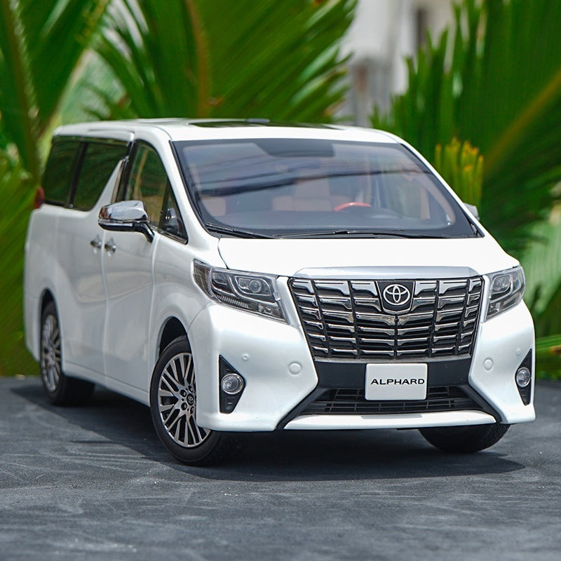 1:18 Keng Fai Toyota Alphard Black/white LEFT/ Right drive export version MPV 1/18 model car White
