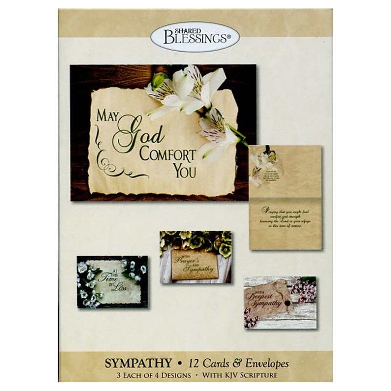 Vintage Floral Sympathy Boxed Cards SBEG22608