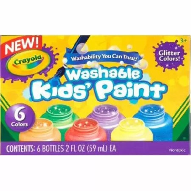 6-Count Washable Paint Glitter
