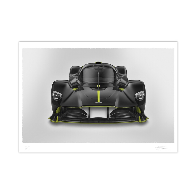 Aston Martin Valkyrie – Alan Thornton – Art Screen Print – Front View