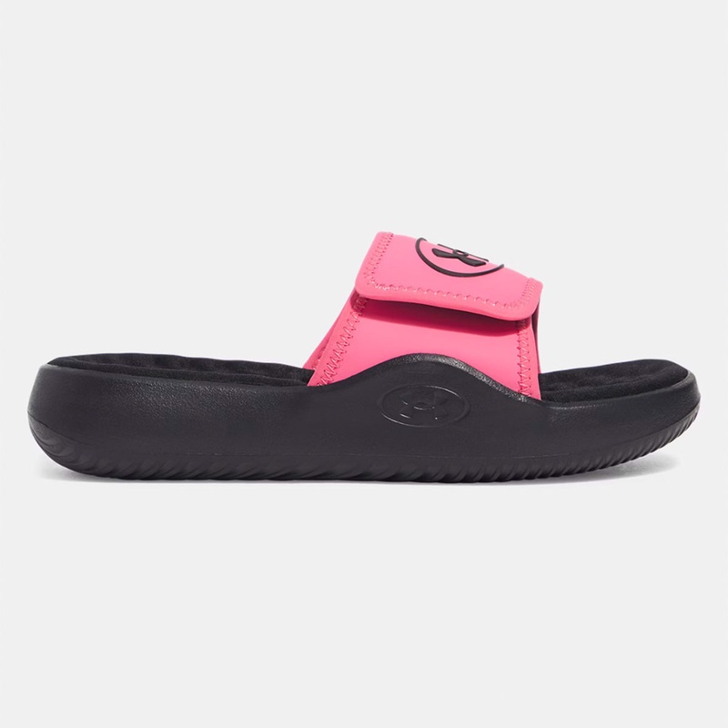 Girl’s UA Ignite Pro 8 Sandals 6000203 Black / Super Pink / Ultimate Black Children’s 11