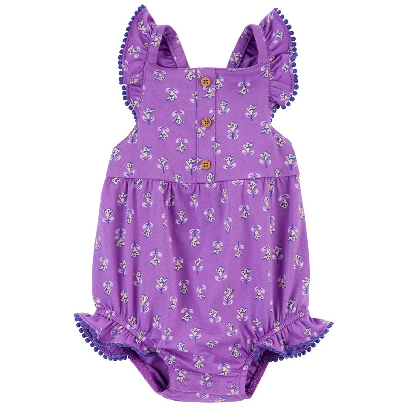 Baby Girls’ Floral Bubble Romper 1R010210 Newborn