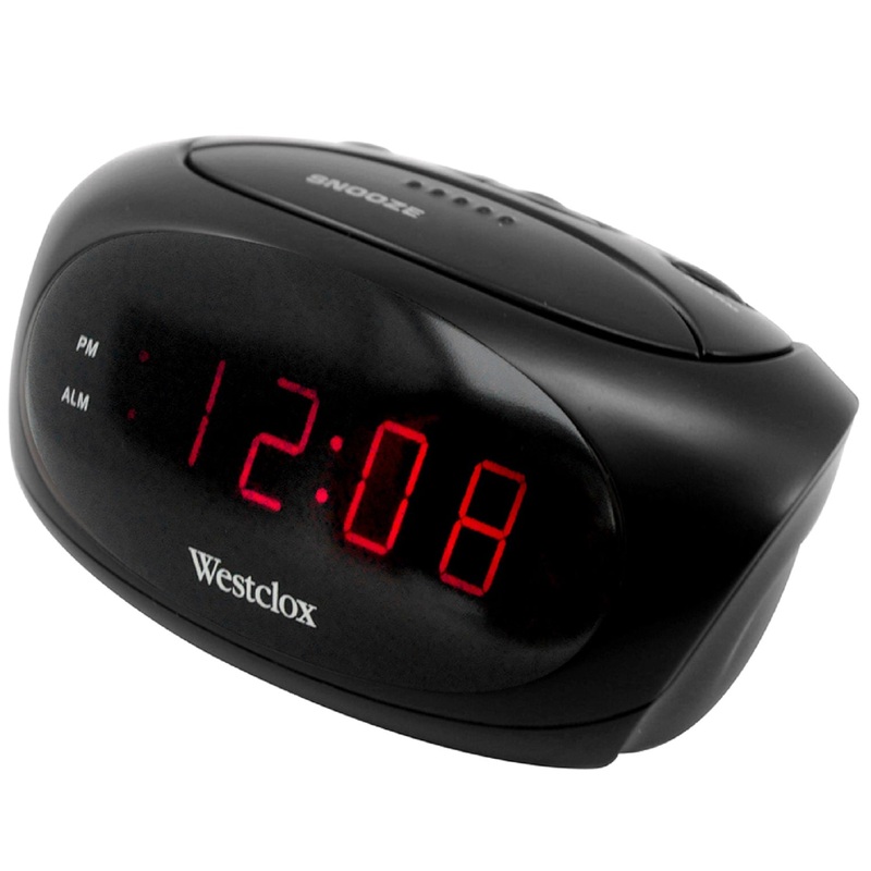Super Loud LED Alarm Clock 70044 Black