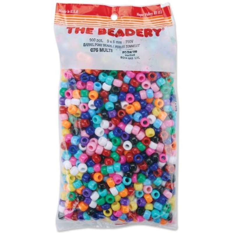 900-Pack Pony Beads 750V Multi