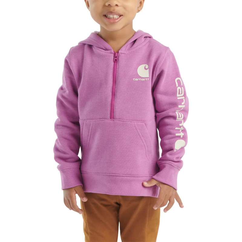 Baby Girls’ Long-Sleeve Half-Zip Sweatshirt CA7075 Cherry Bloom 3 Months