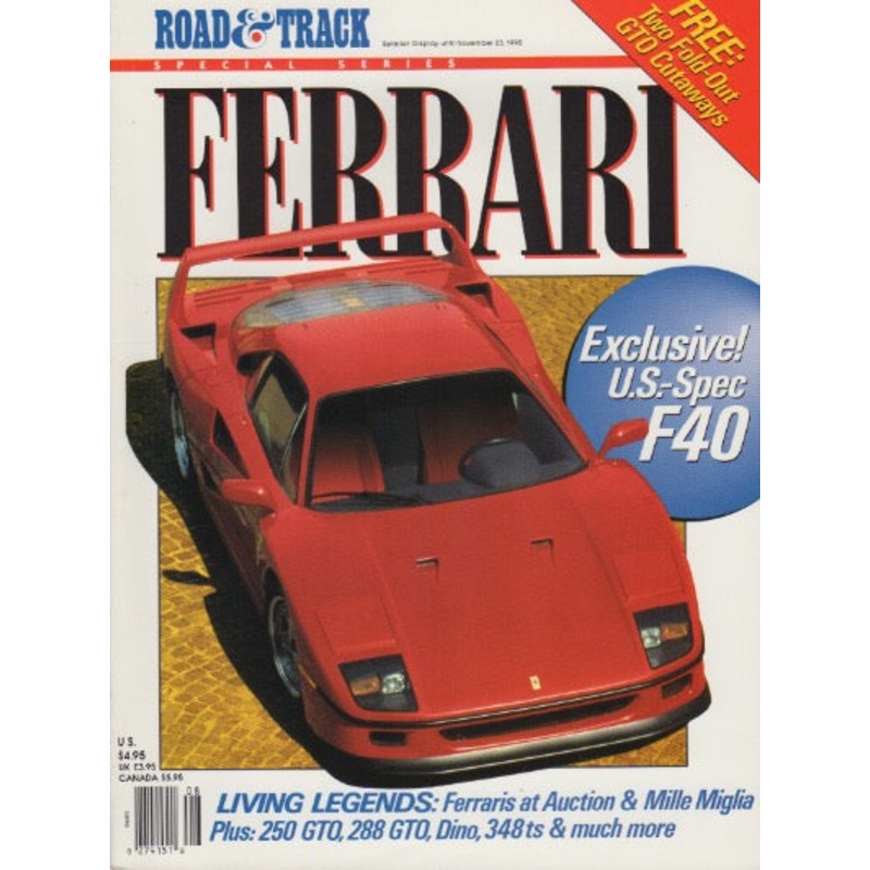 Road & Track 1990 Special Ferrari Issue
